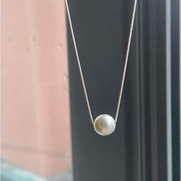 Pearl. Necklace for Women's. Real 925 Sterling Silver, Made in Italia - Picture 5 of 6